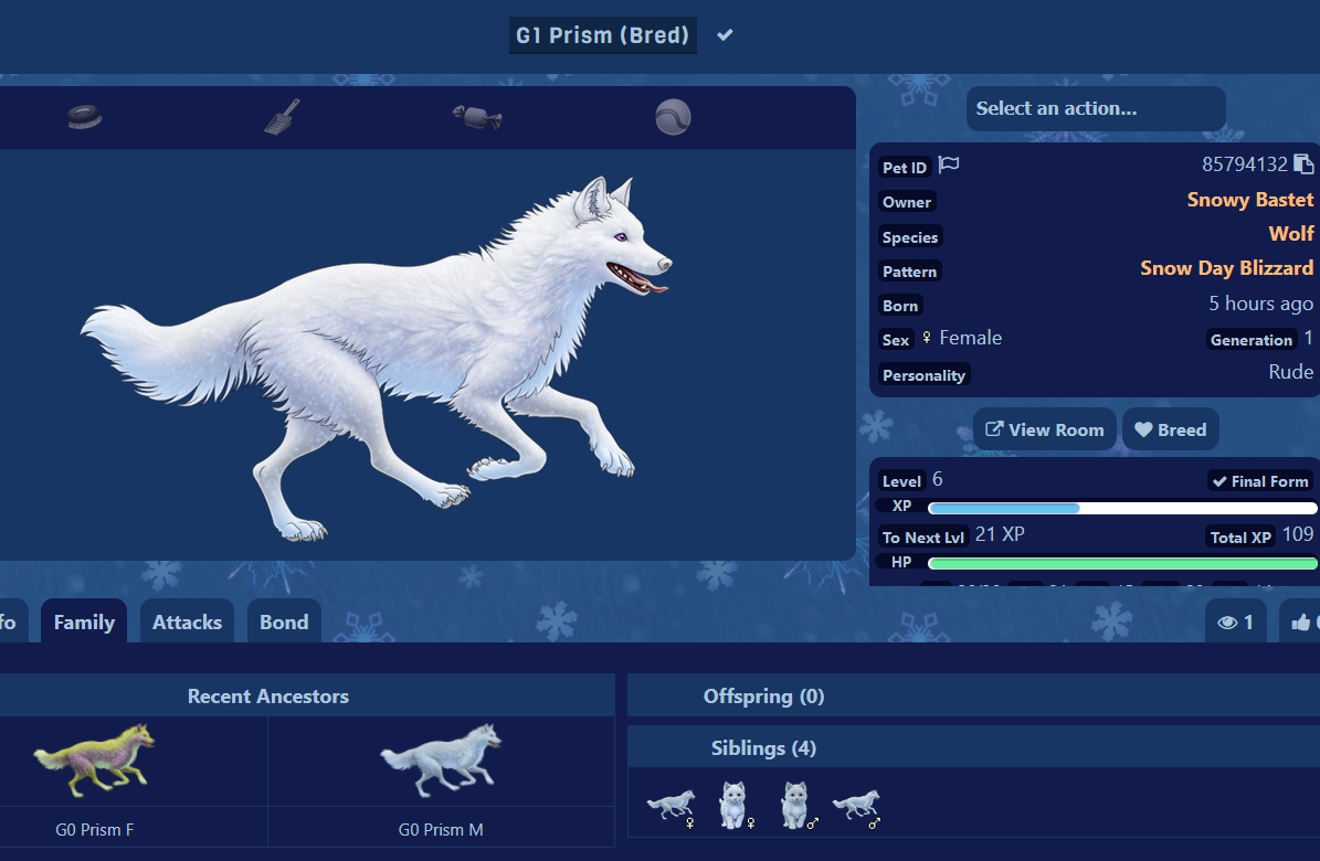 Working hard breeding Blizzard wolves for future giveaway | Xanje